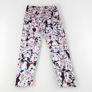 Disney 101 Dalmatians All Over Print Leggings 3/4 Capri Pants Women's Size M NWT